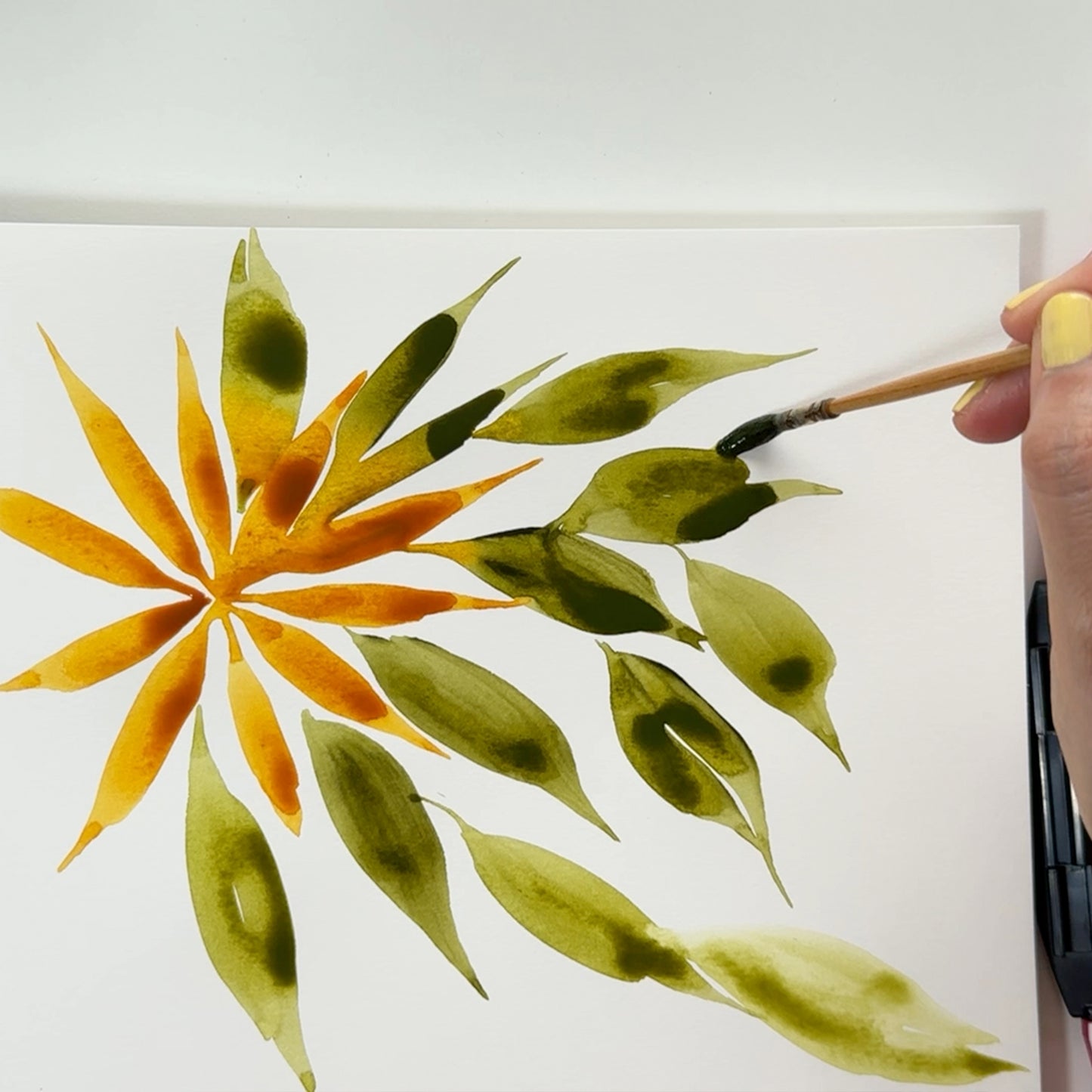 Onlinekurs „Sonnenblumen in Aquarell“ – Leuchtkraft und Struktur in einem Motiv
