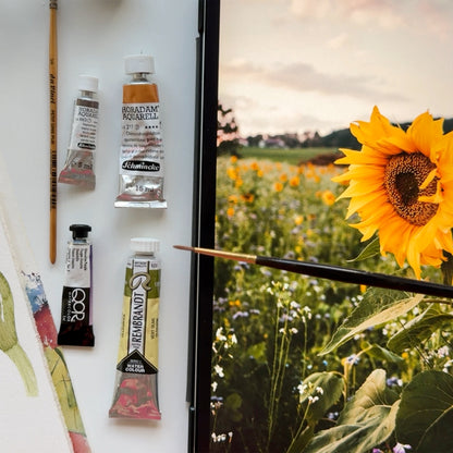 Onlinekurs „Sonnenblumen in Aquarell“ – Leuchtkraft und Struktur in einem Motiv
