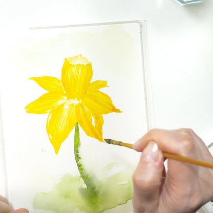 Onlinekurs „Narzissen in Aquarell“ – Ein Frühlingsgruß in 15 Minuten